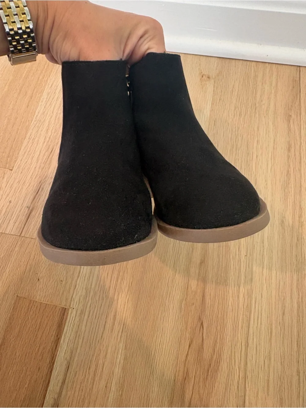 Wonder Nation Black Toddler Boots
